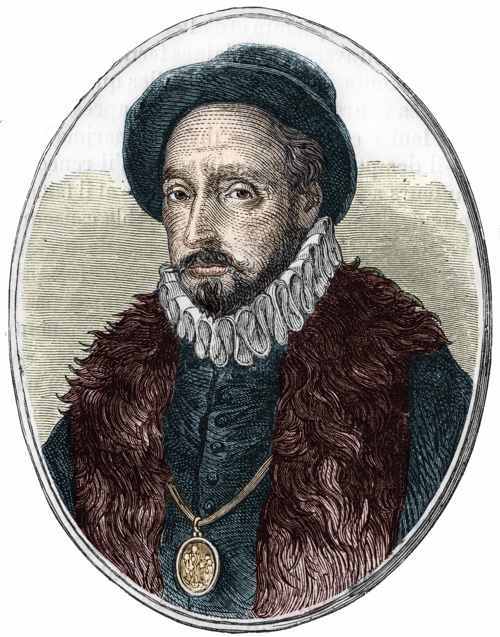 Porträtt av Michel de Montaigne (1533-1592), fransk författare. av Unknown artist
