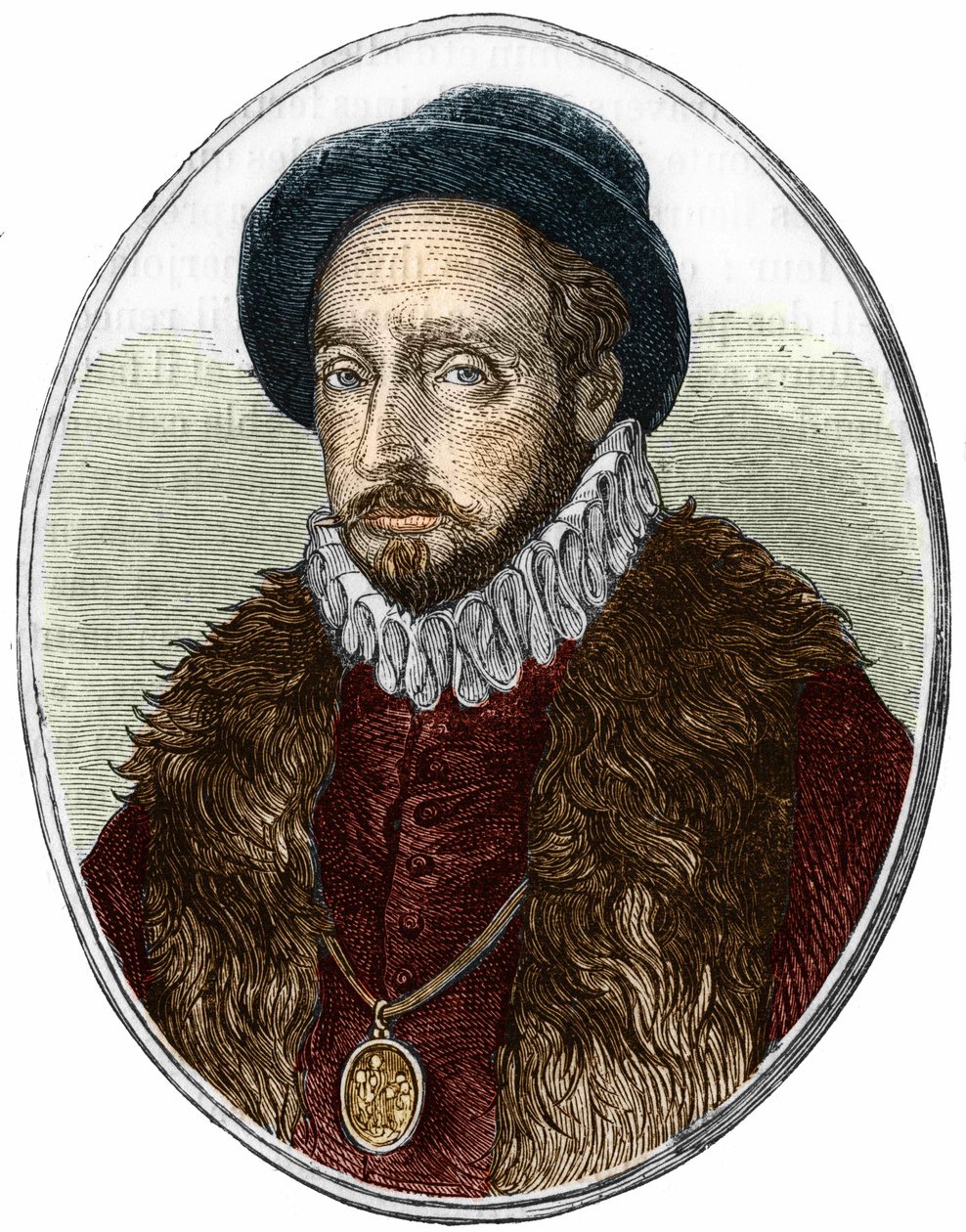 Porträtt av Michel de Montaigne (1533-1592), fransk författare. av Unknown artist