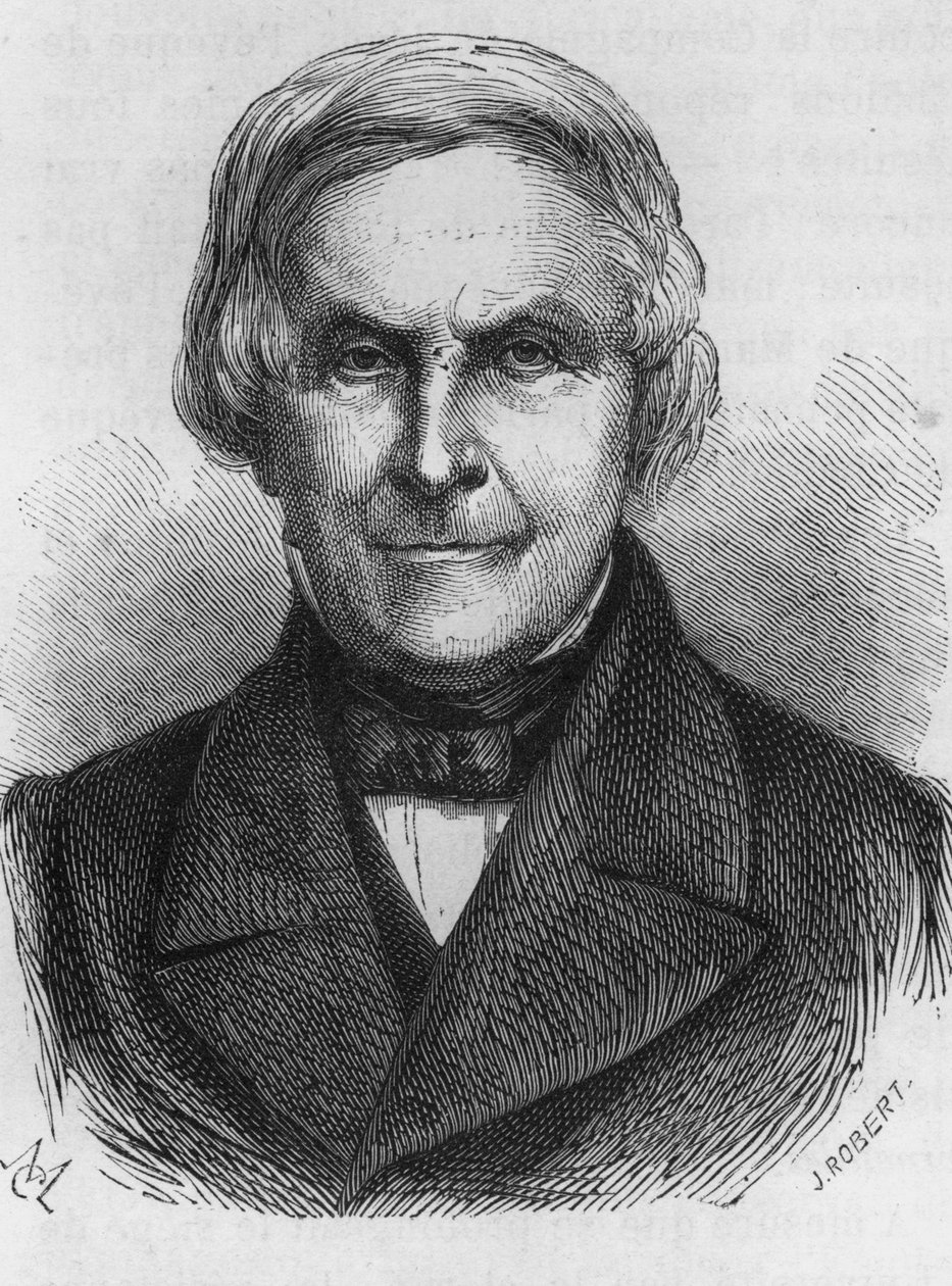 Porträtt av Michelet, fransk historiker och författare (1798 - 1874) av Unknown artist