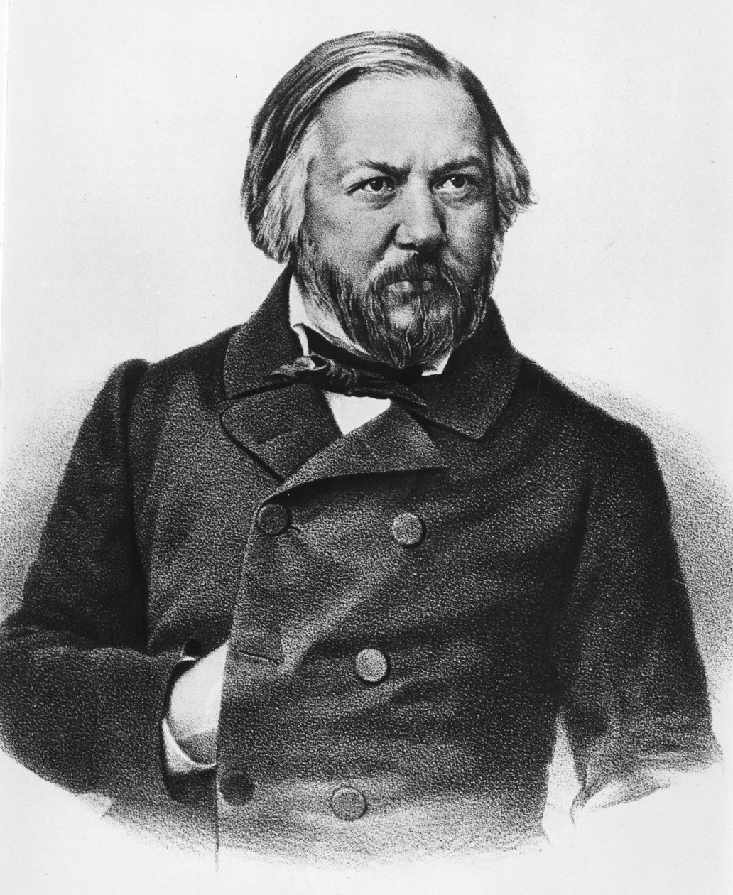 Porträtt av Mikhail Ivanovich Glinka 1804-1857 Ryska kompositör. av Unknown artist