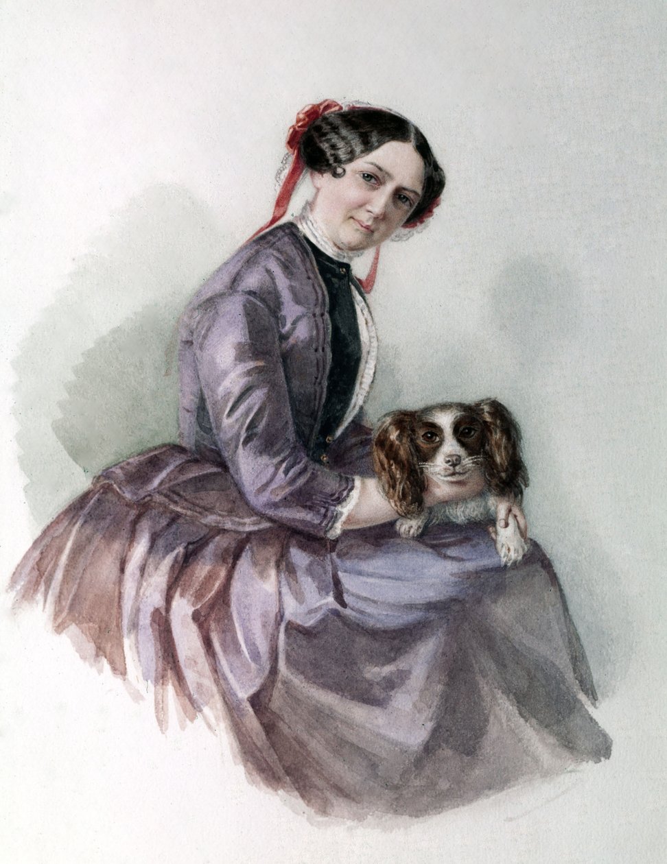 Porträtt av Minna Wagner, fru till Richard Wagner, Wagner Museum Bayreuth. av Unknown artist