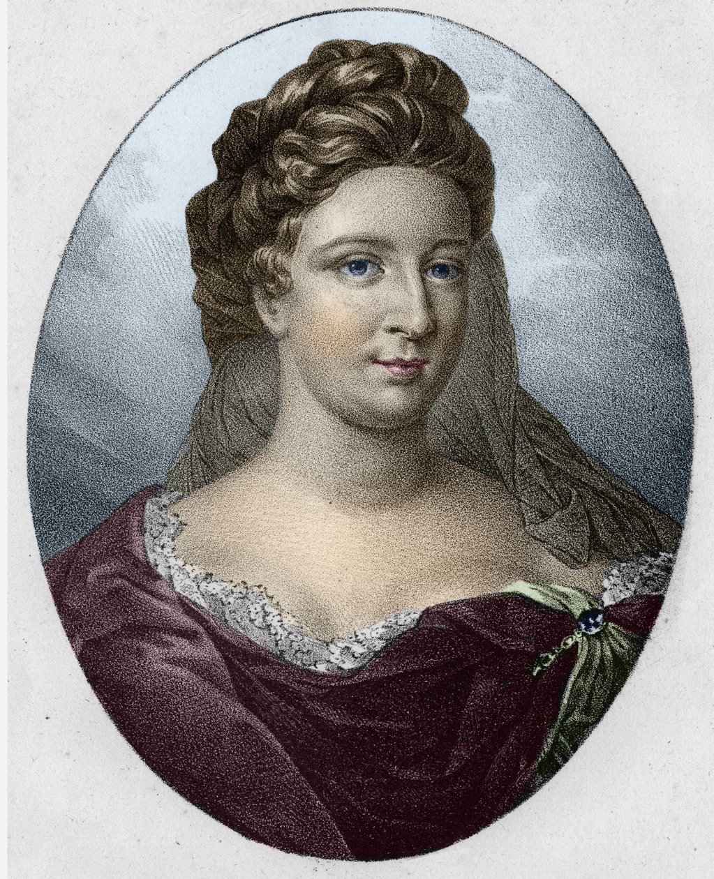 Porträtt av fru Antoinette Deshoulières (1634-1694) av Unknown artist