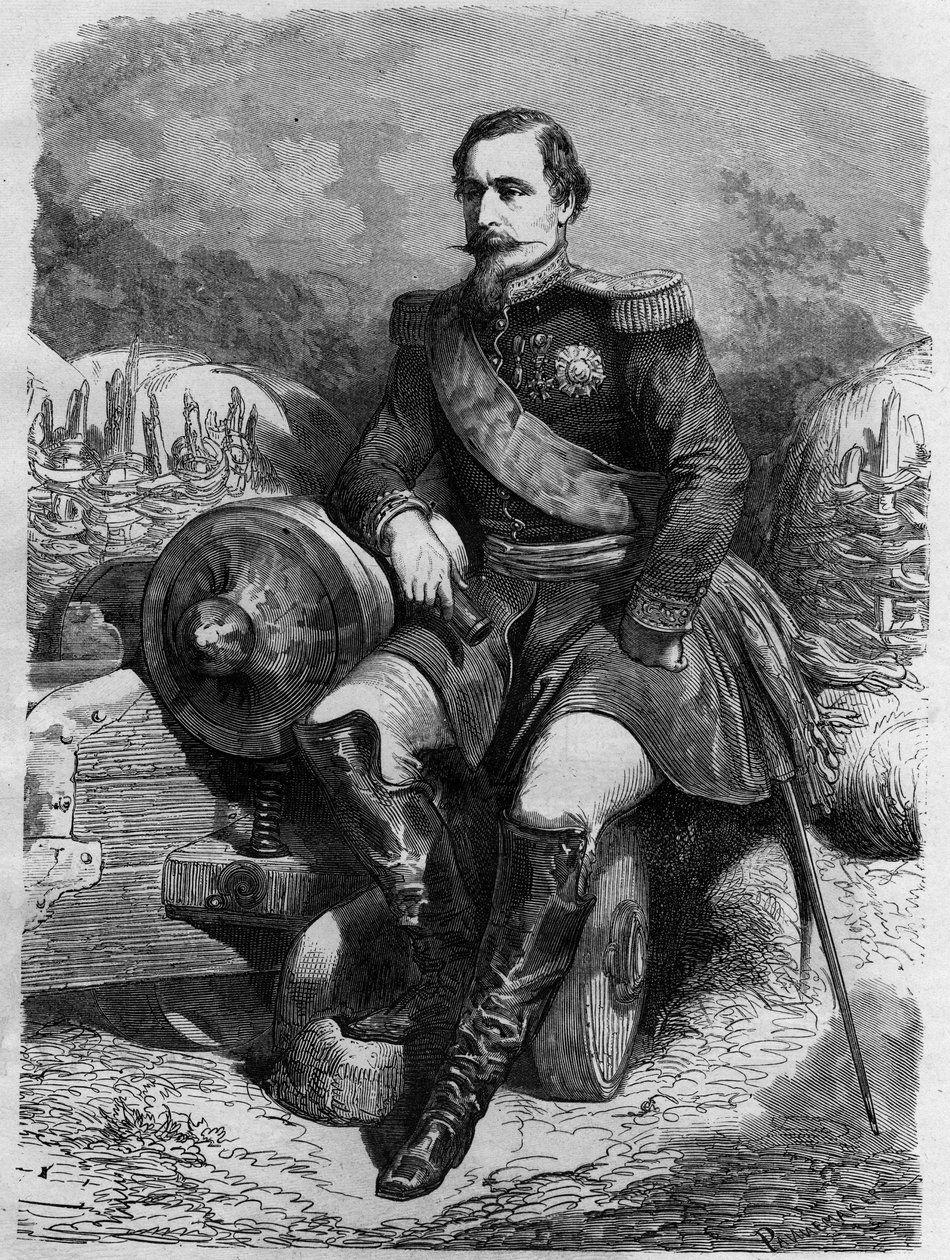 Porträtt av Napoleon III (1808-1873), fransmännens kejsare. av Unknown artist