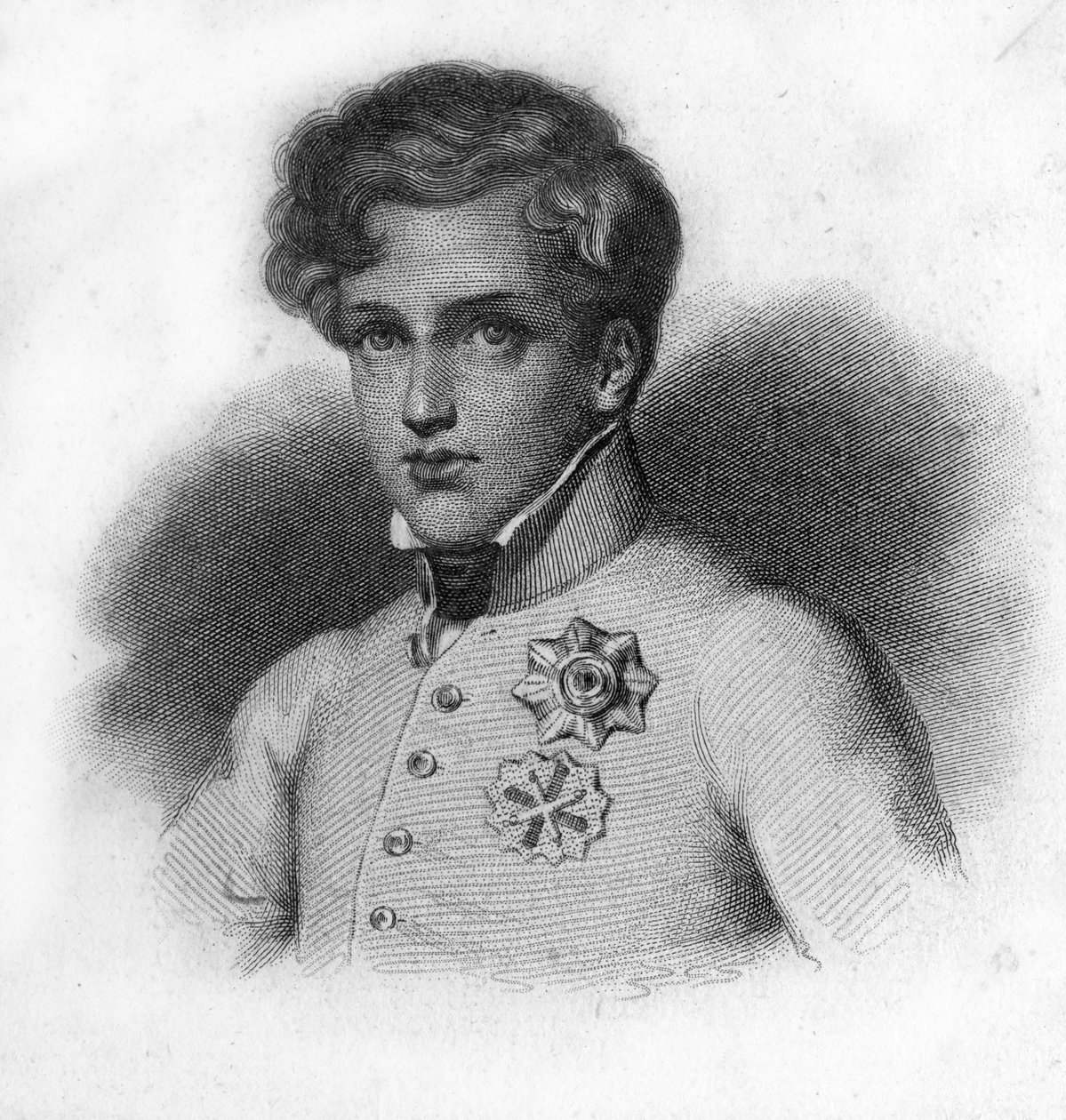 Porträtt av Napoleon II, son till Napoleon I, hertig av Reichstadt (1811-1832) av Unknown artist