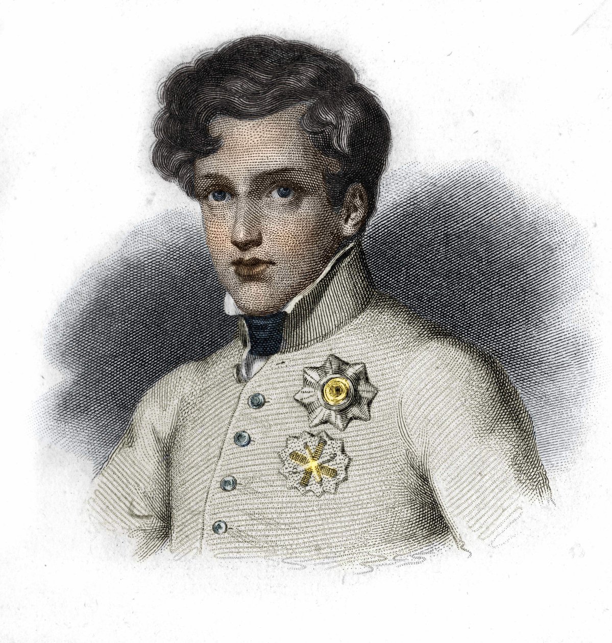 Porträtt av Napoleon II, son till Napoleon I, hertig av Reichstadt (1811-1832) av Unknown artist