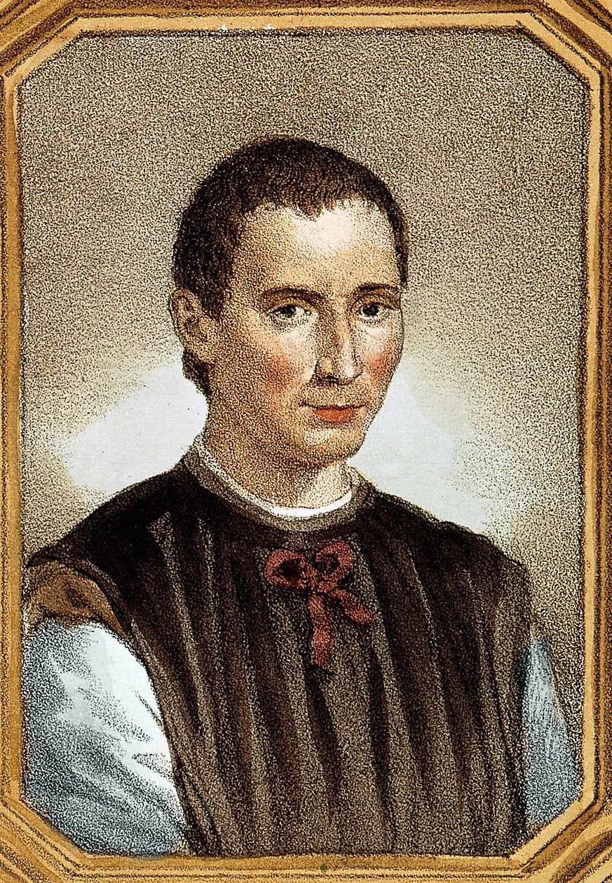 Porträtt av Niccolo av Bernardo dei Machiavelli (Nicolas Machiavel av Unknown artist