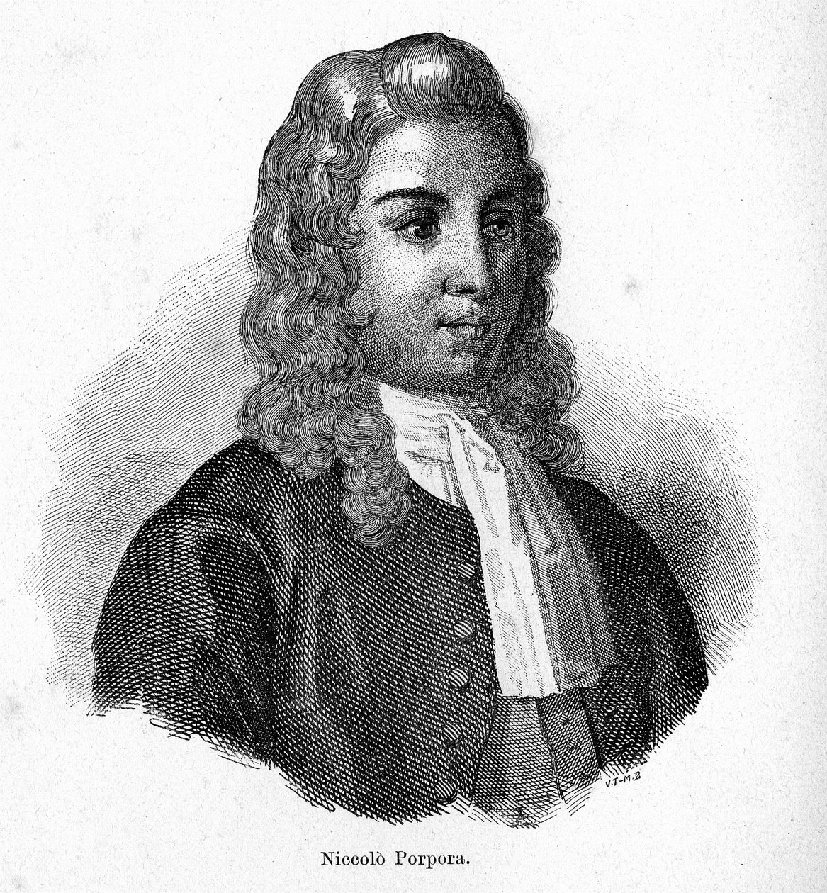 Porträtt av Nicola Porpora (1686 - 1768), italiensk kompositör. av Unknown artist