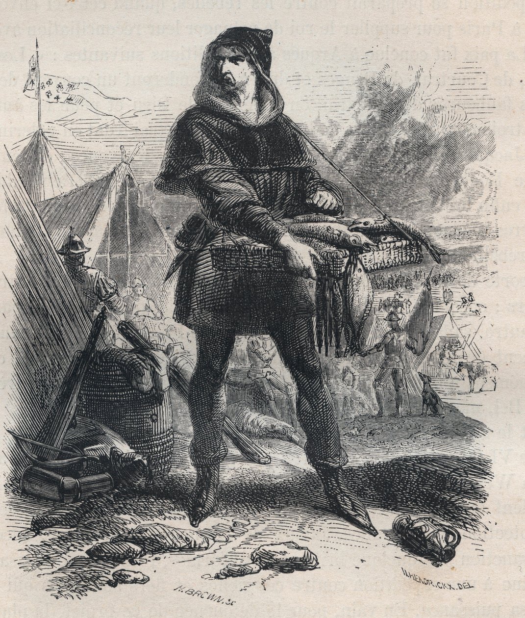 Porträtt av Nicolaas Zannekin (? -1328), flamländsk bonde och ledare för bondeupproret i Flandern (1325-1328) - Porträtt av Nicolaas Zannekin eller Nicolas Zanekin, eller Zannequin, Tribun och flamländsk äventyrare, ledare för Karl-revolten mot greven o av Unknown artist