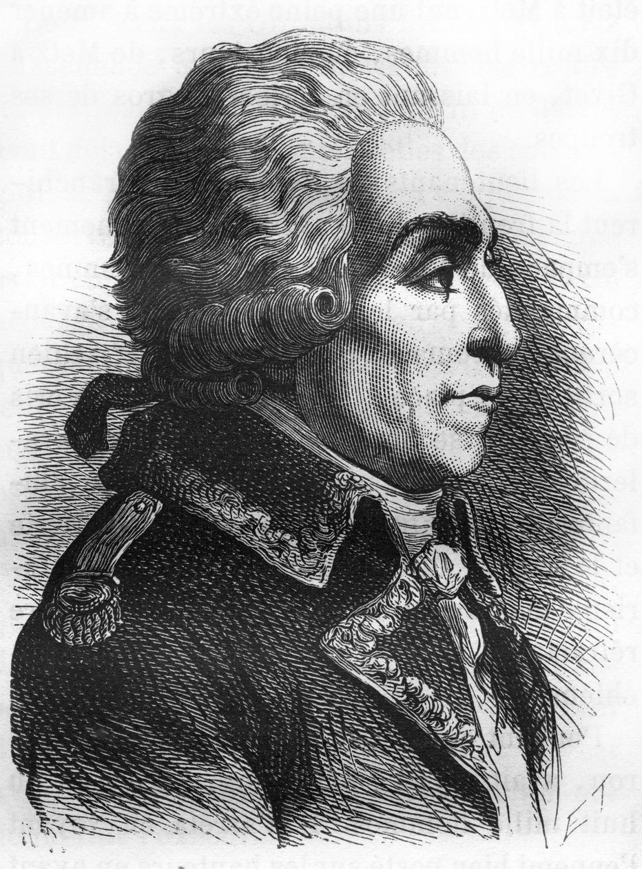 Porträtt av Nicolas Luckner (1722-1794) marskalk av Frankrike. av Unknown artist