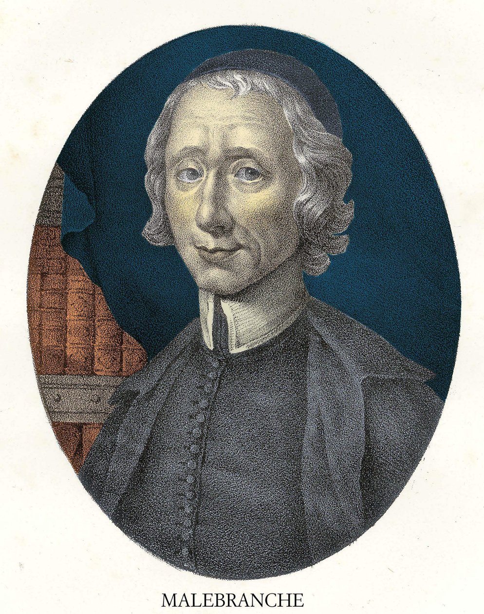 Porträtt av Nicolas Malebranche (1638 - 1715), fransk filosof och teolog. av Unknown artist