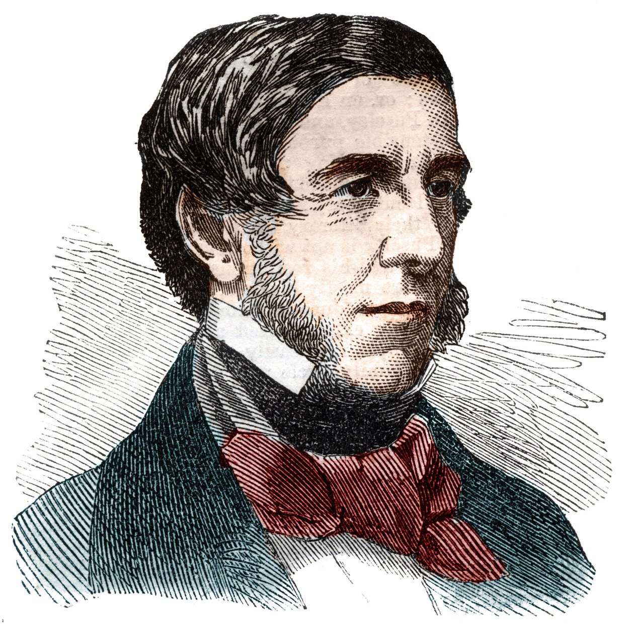 Porträtt av Oliver Wendell Holmes (1809-1894), amerikansk författare, läkare, essäist och poet. av Unknown artist