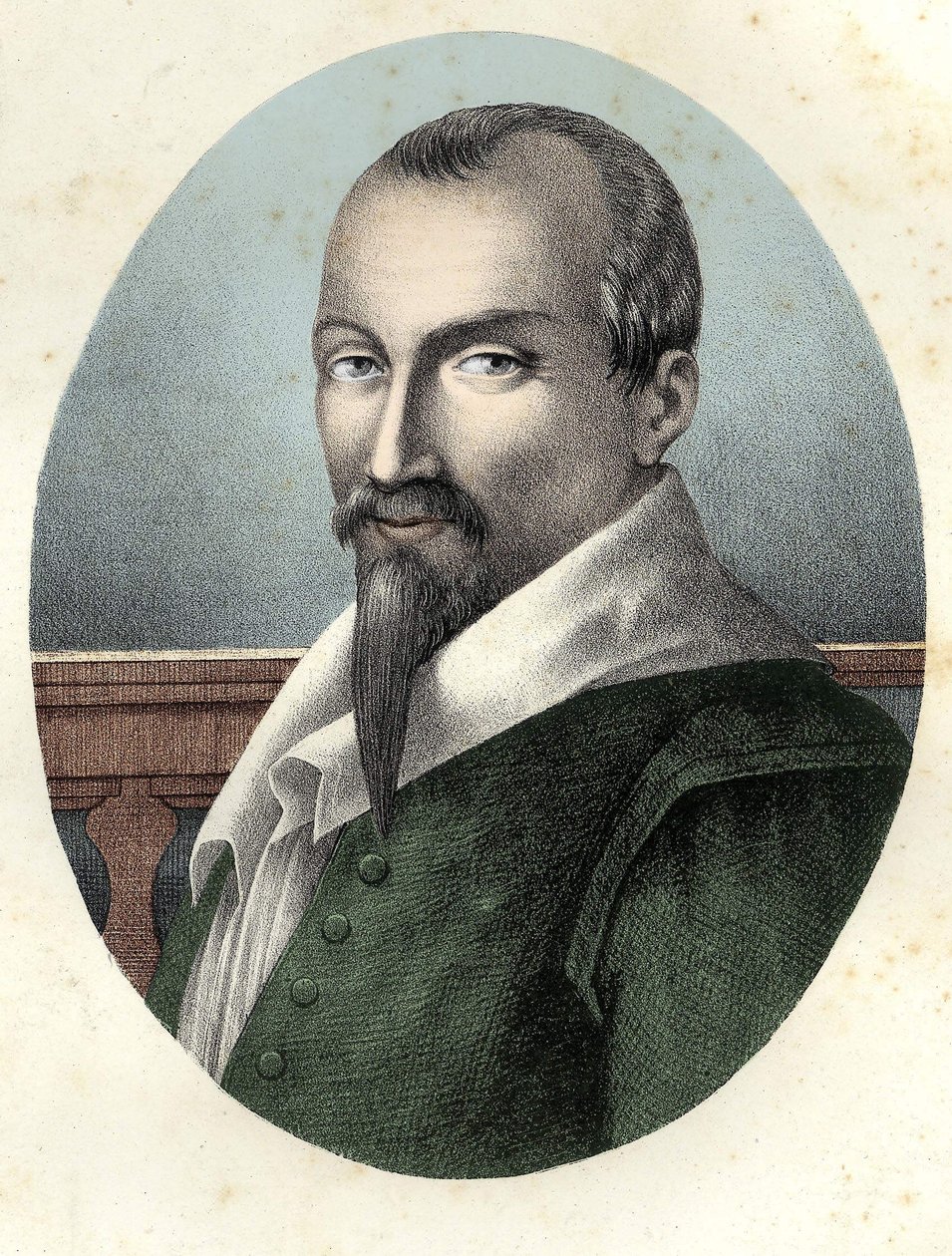 Porträtt av Olivier De Serres (v. 1539 - 1619) fransk agronom. av Unknown artist