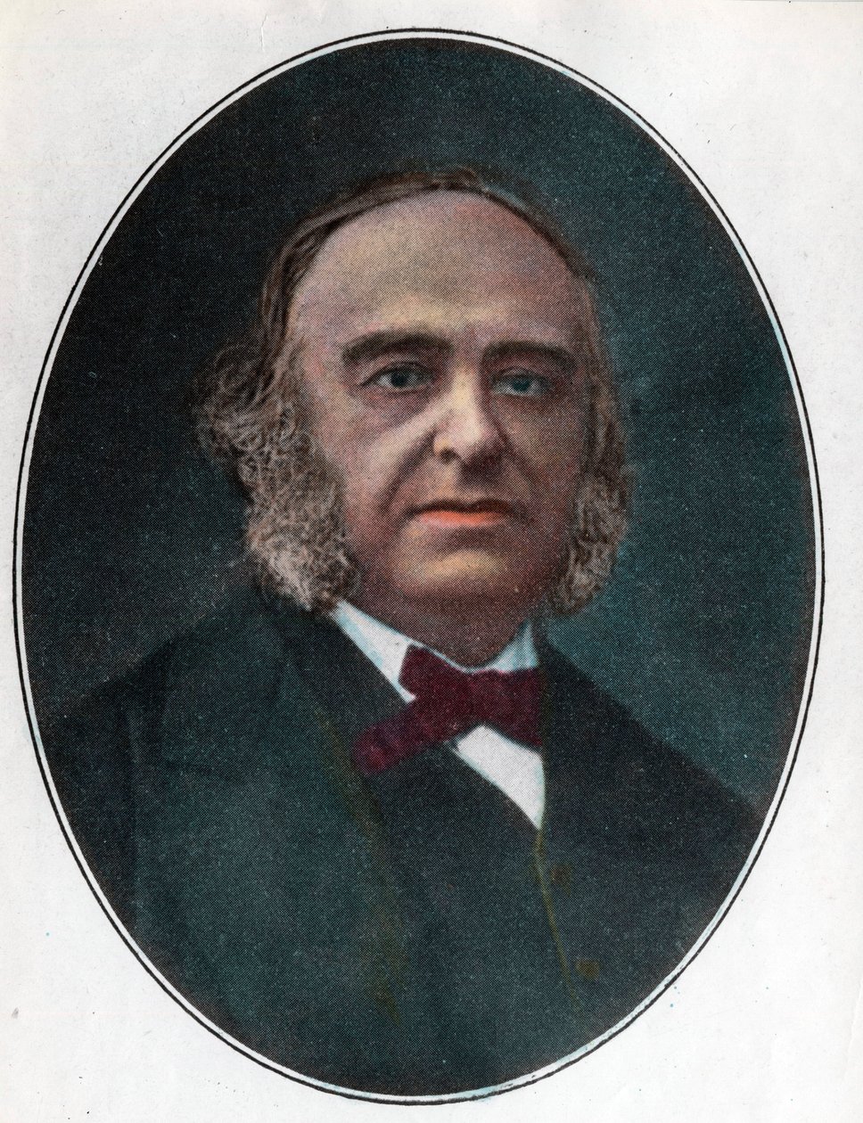 Porträtt av Paul Broca (1824 - 1880) fransk kirurg. Gravyr av 1800-talet. Privat samling. av Unknown artist