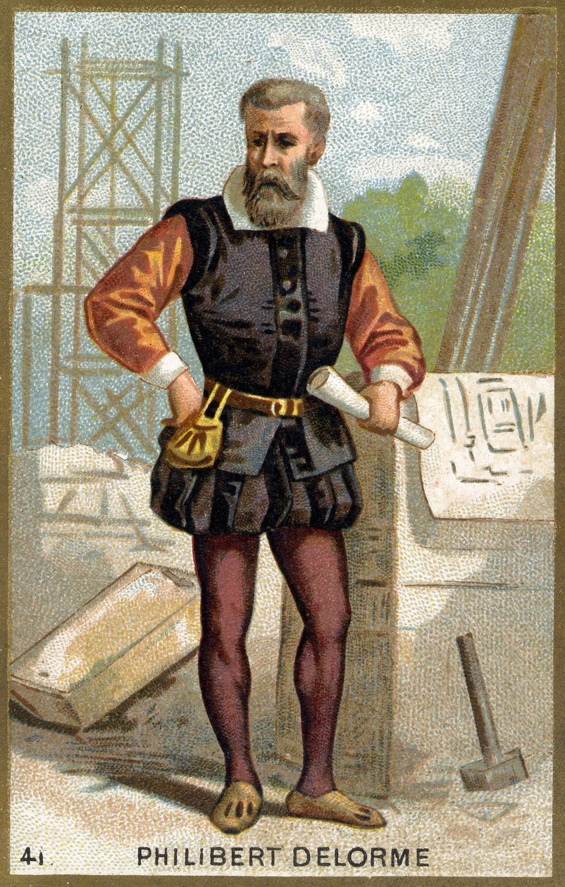 Porträtt av Philibert Delorme (De Lorme) (De l