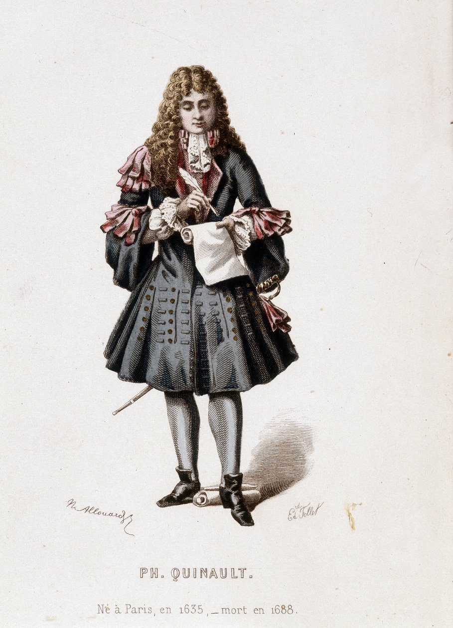 Porträtt av Philippe Quinault av Unknown artist