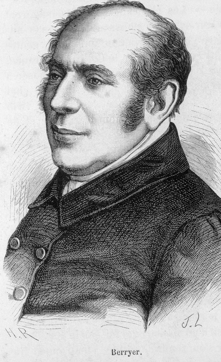 Porträtt av Pierre Antoine (Pierre-Antoine) Berryer (1790-1868) (Berryer fils), fransk advokat och politiker av Unknown artist