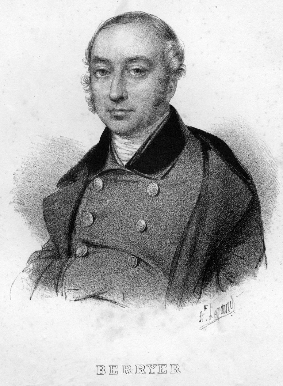 Porträtt av Pierre Antoine (Pierre-Antoine) Berryer (1790-1868) (Berryer fils), fransk advokat och politiker av Unknown artist