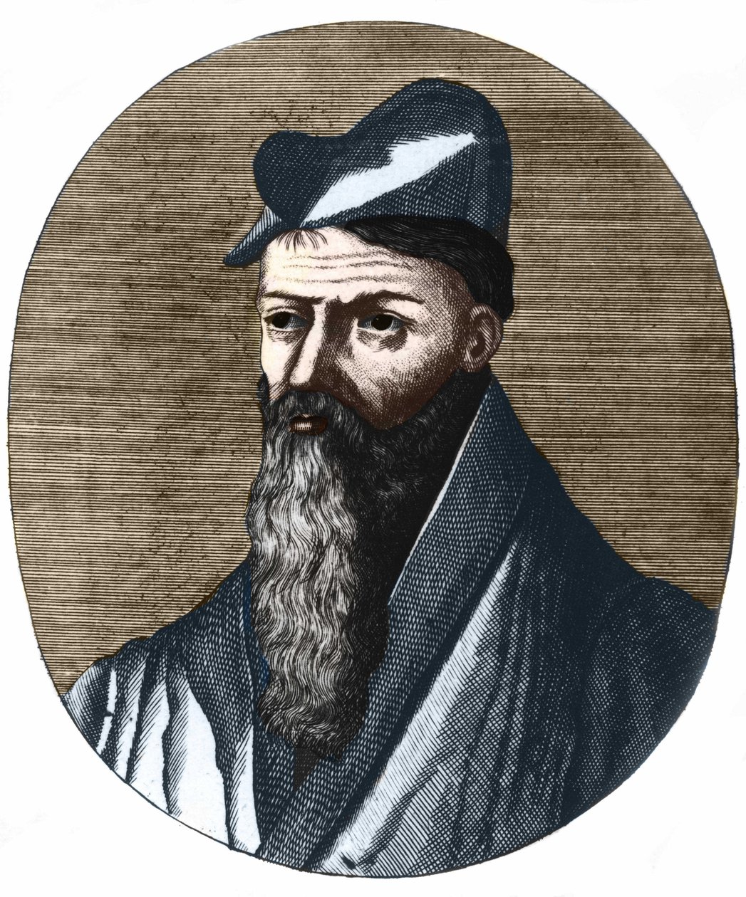 Porträtt av Pierre Belon 1517-1564. Fransk naturforskare och läkare. Privat samling. av Unknown artist