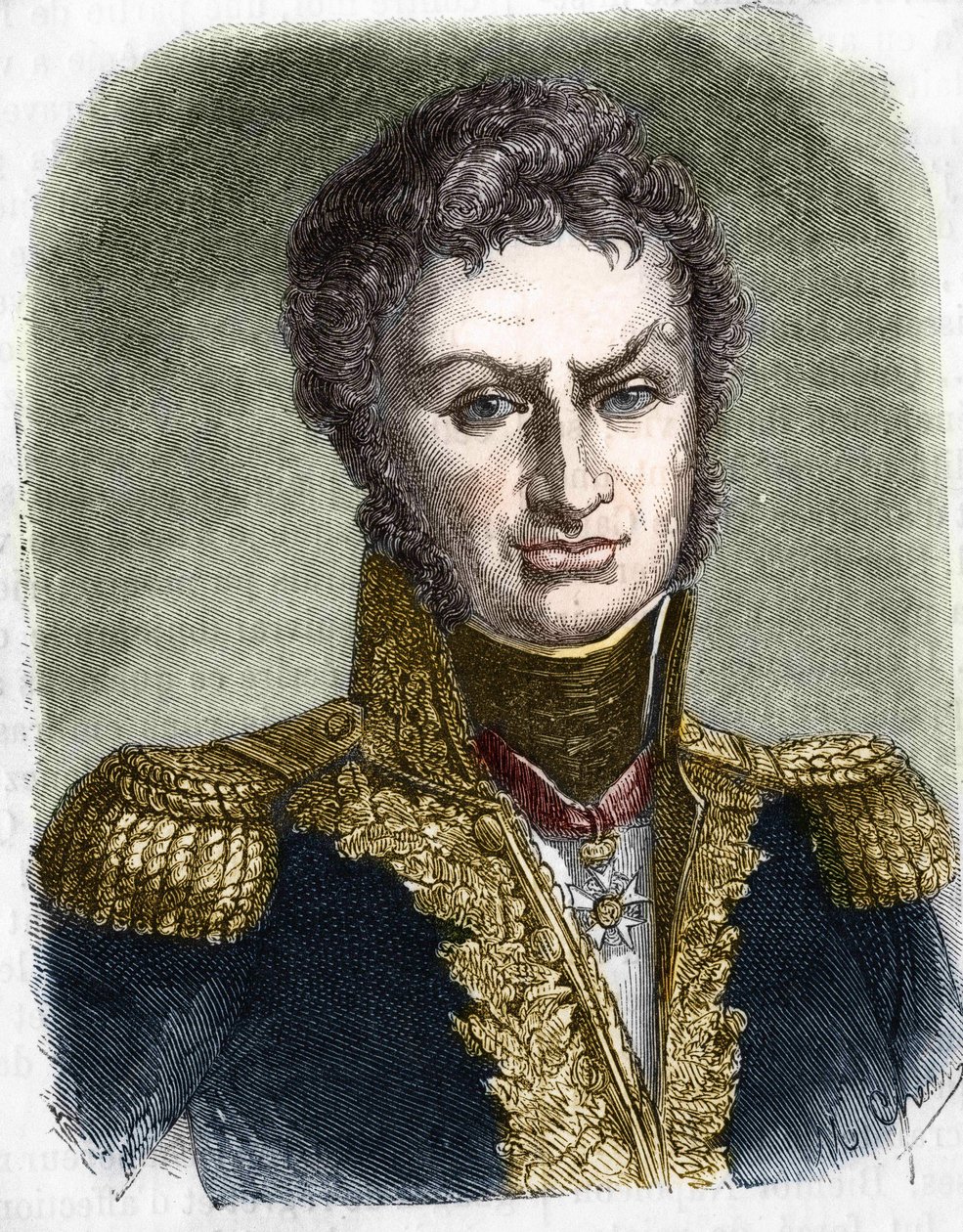 Porträtt av Pierre Cambronne (1770-1842), fransk general. av Unknown artist