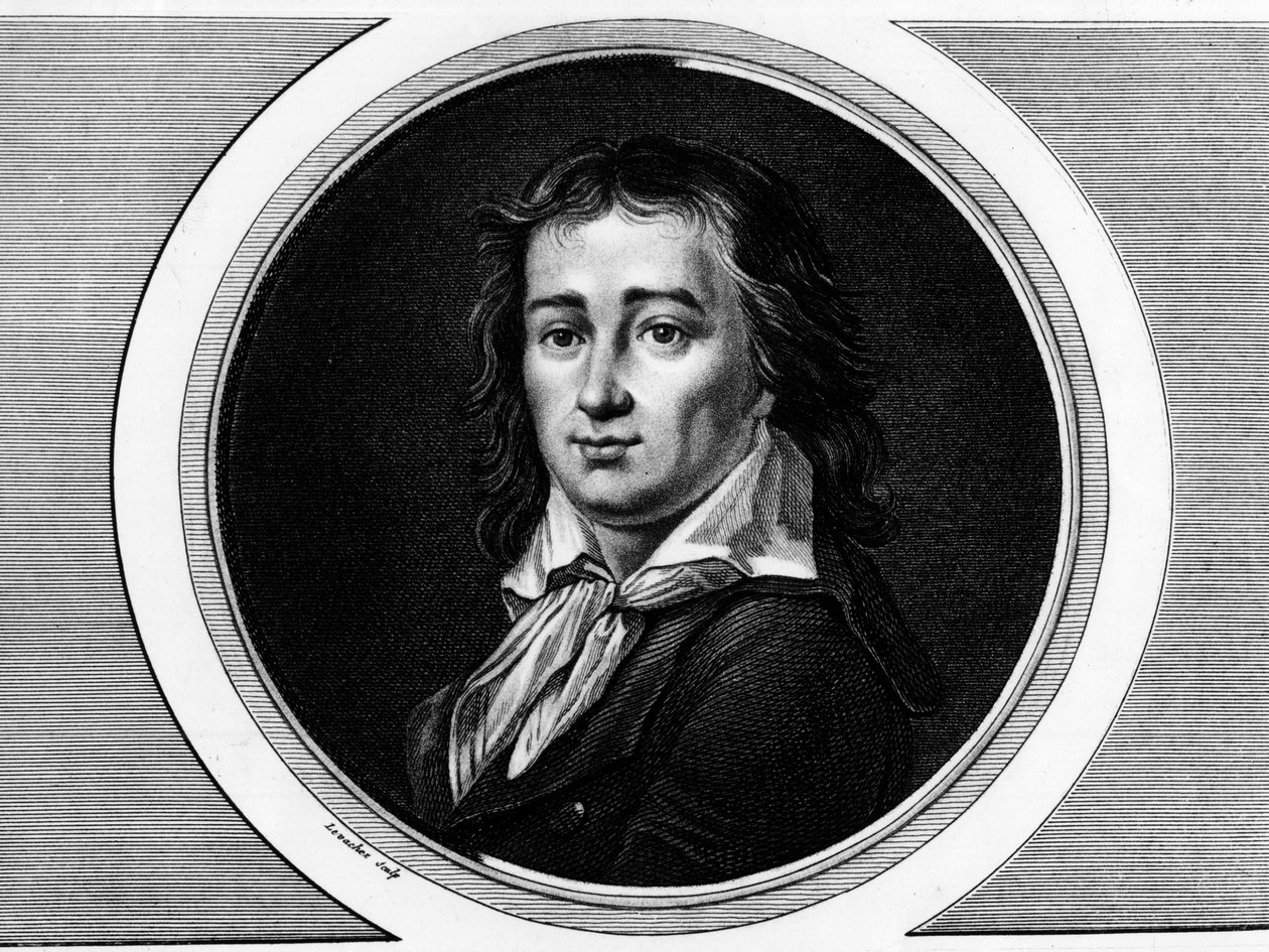 Porträtt av Pierre Gaspard Chaumette (1763-1794), fransk politiker. Gravyr i "" Komplett samling av historiska målningar från den franska revolutionen, i tre volymer.""" 1804. av Unknown artist