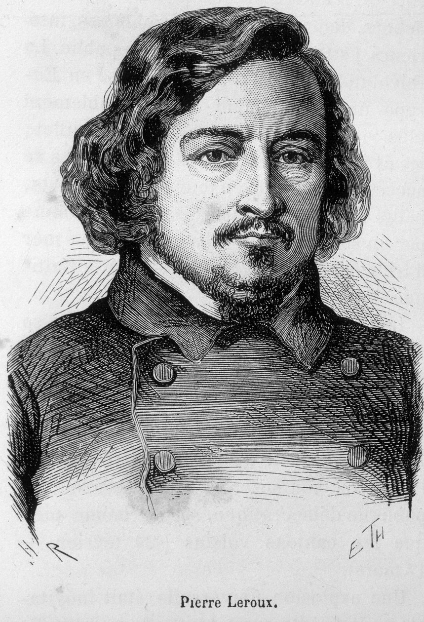 Porträtt av Pierre Leroux, fransk filosof, publicist och politiker (1797 - 1871) av Unknown artist