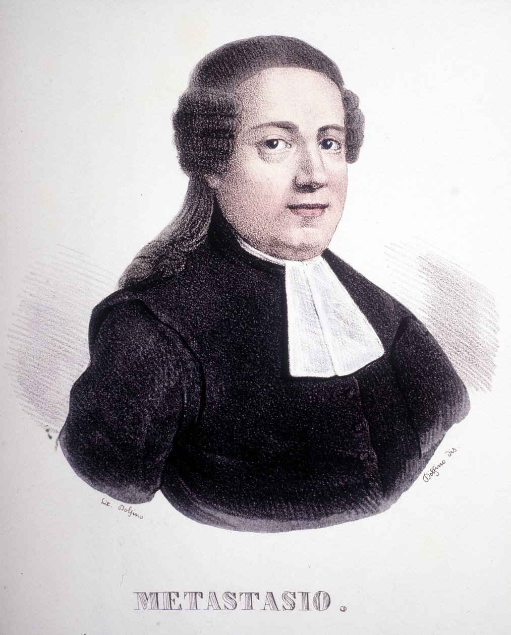 Porträtt av Pierre Metastase (eller Pietro Metastasio) (1698 - 1782). av Unknown artist