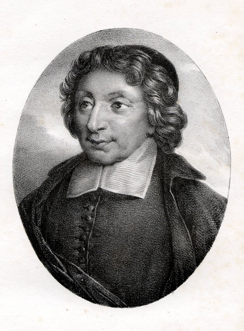 Porträtt av Pierre Nicole (1625 - 1695) ivrig försvarare av jansenismen från en målning av Port Royal. av Unknown artist
