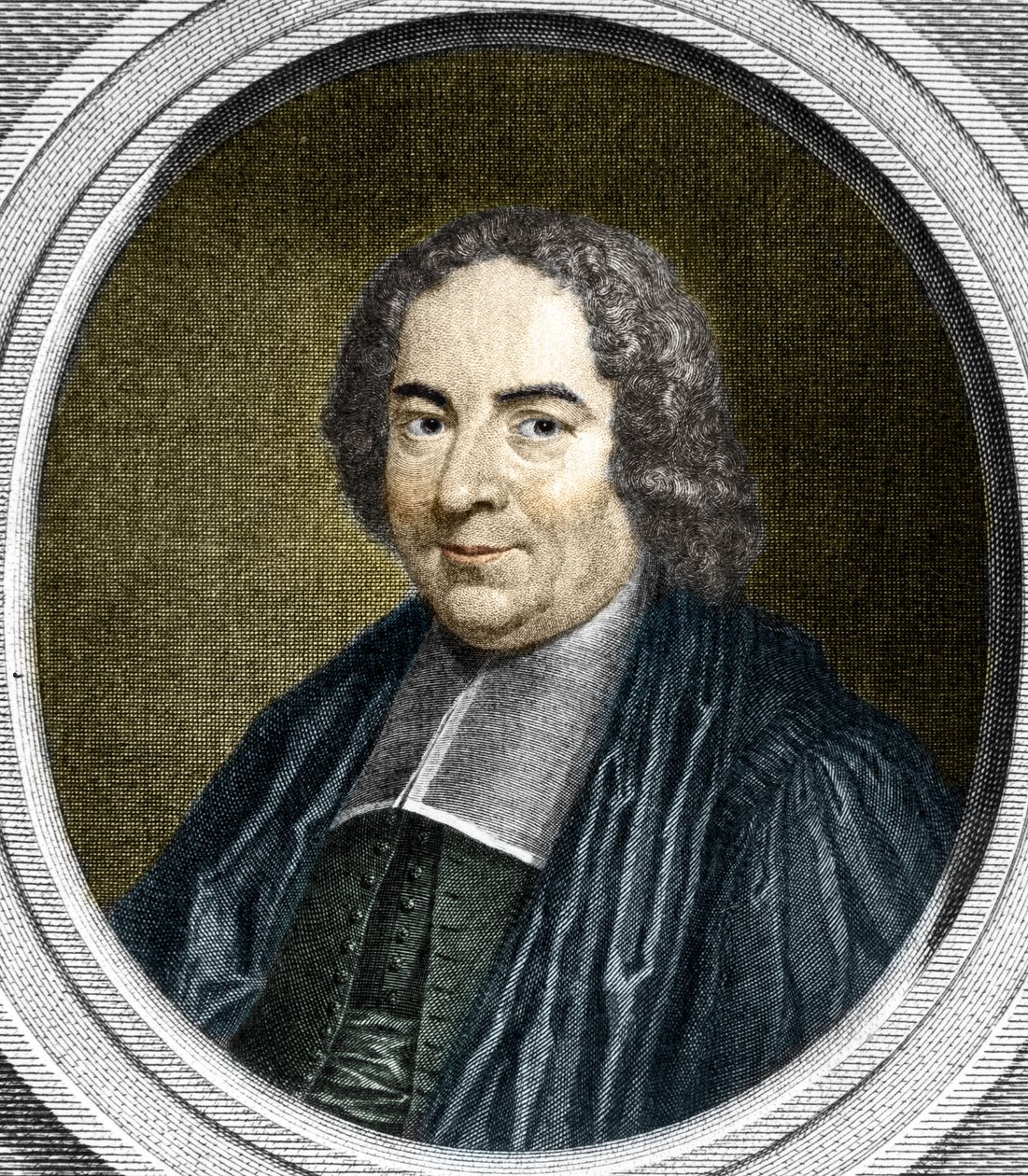 Porträtt av Pierre Varignon (1654-1722). Fransk geometri. av Unknown artist