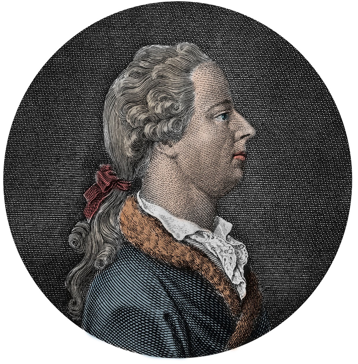 Porträtt av Pietro Verri (1728-1797), italiensk ekonom - Porträtt av författaren, filosofen och ekonomen Pietro Verri (1728-1797) Gravyr av Unknown artist