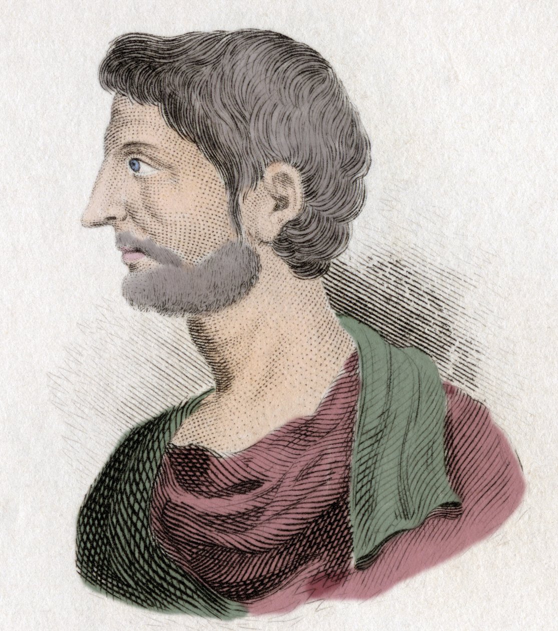 Porträtt av Pompee den store (Gneo Pompeo den store eller Gnaeus Pompeius Magnus av Unknown artist