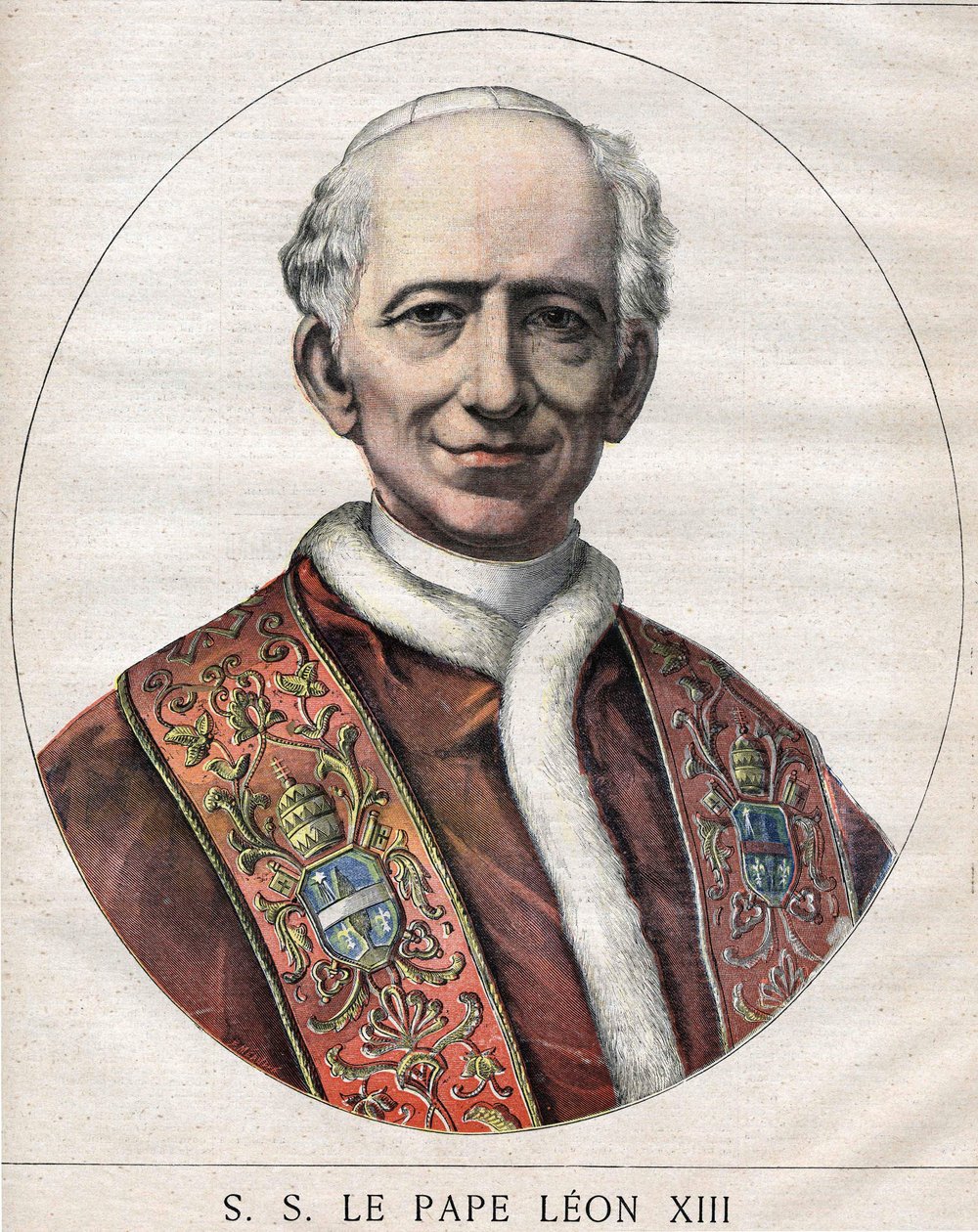 Porträtt av påven Leo XIII av Unknown artist
