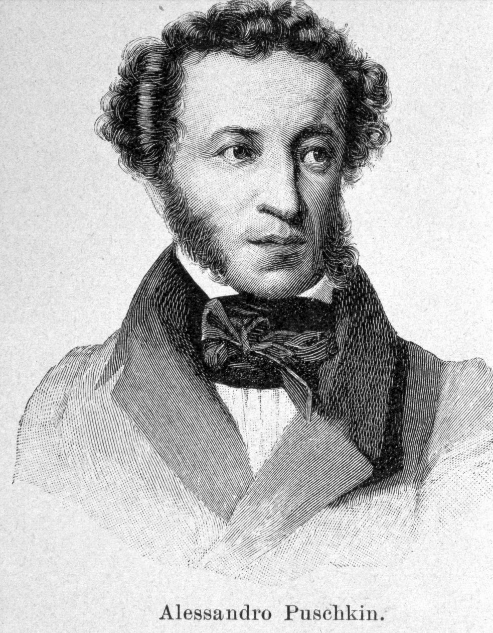 Porträtt av Pushkin (1799 - 1837) av Unknown artist