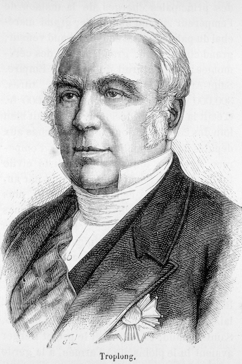 Porträtt av Raymond Theodore Troplong, president för senaten under det andra imperiet (1852-1869). av Unknown artist
