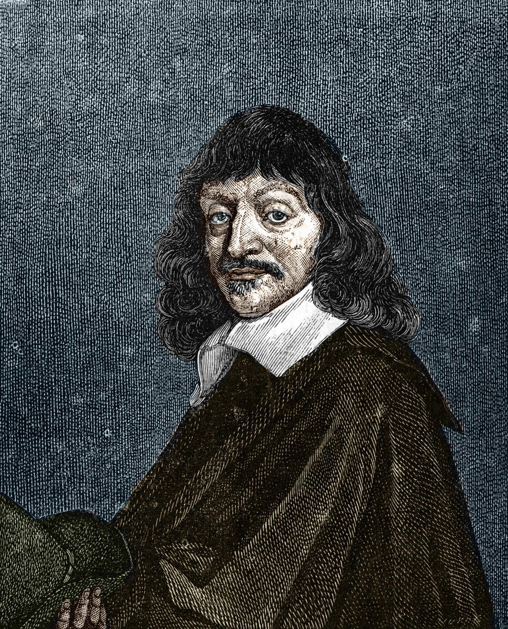 Porträtt av Rene Descartes. 1596-1650. av Unknown artist