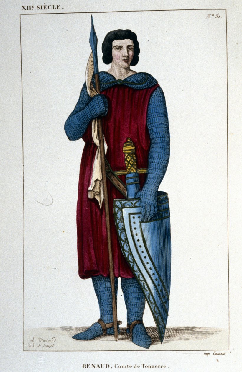 Porträtt av Renaud, greve av åskan (990 - 1038 ca.). av Unknown artist