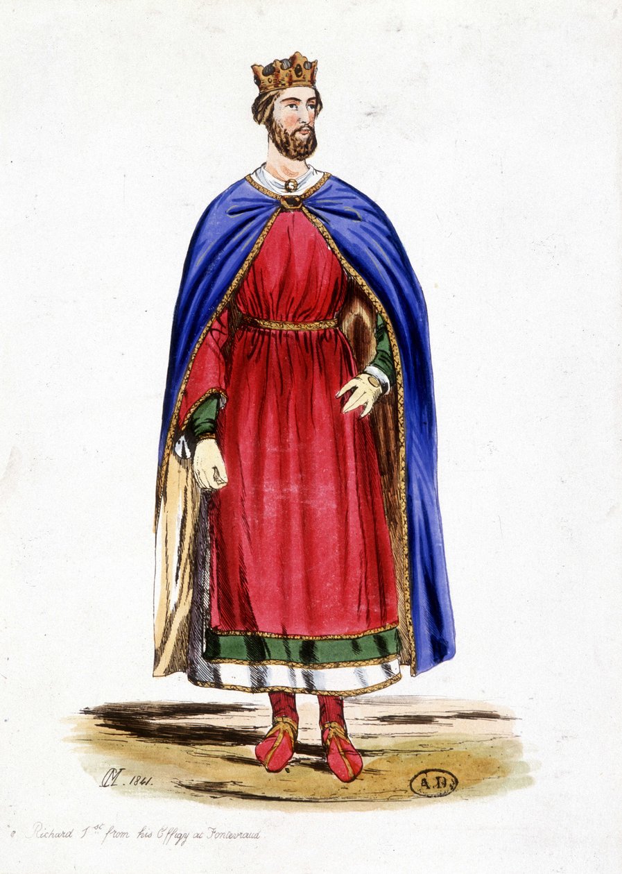 Porträtt av Richard I av England, sd. 1100-talet av Unknown artist