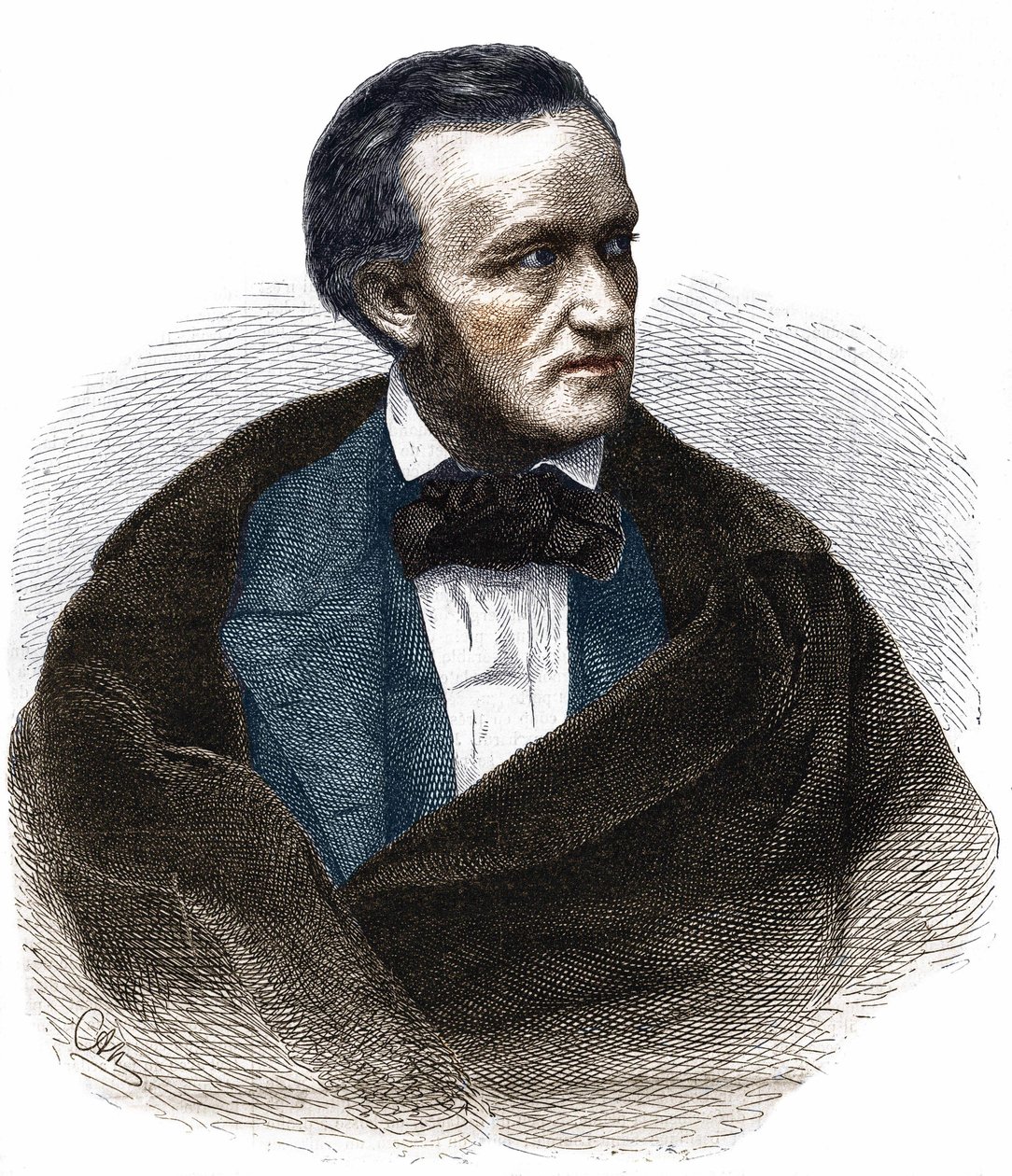 Porträtt av Richard Wagner (1813 - 1883). av Unknown artist
