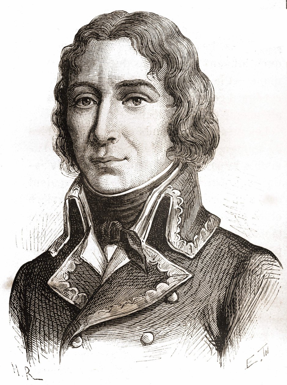 Porträtt av Richepanse. 1800-talsgravyr. av Unknown artist