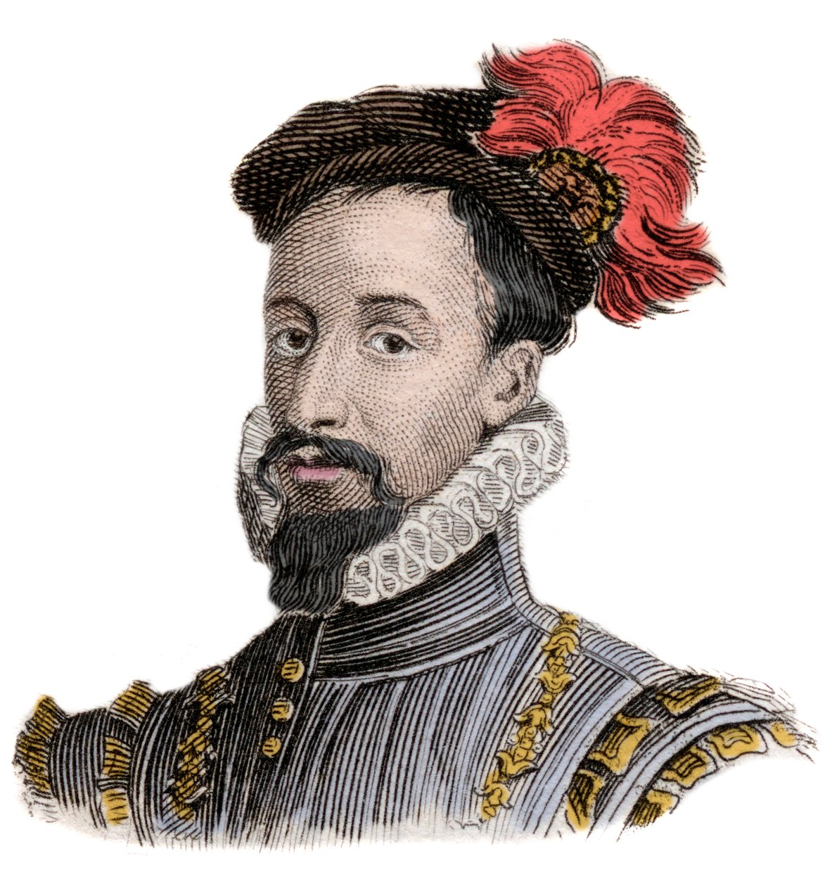 Porträtt av Robert Dudley (1532-1588) Earl of Leicester, Elizabeth I:s favorit (Robert Dudley) av Unknown artist