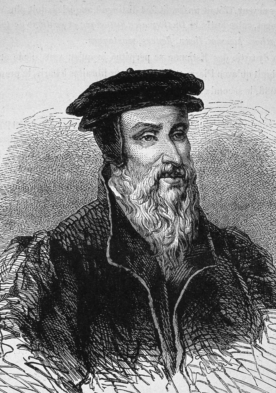 Porträtt av Robert Estienne (1503 - 1559), fransk tryckare. av Unknown artist