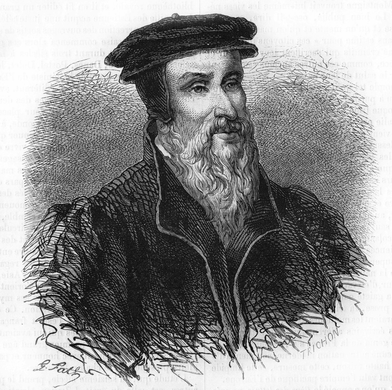 Porträtt av Robert I Estienne (1498 - 1559) humanist, förläggare och tryckare. av Unknown artist