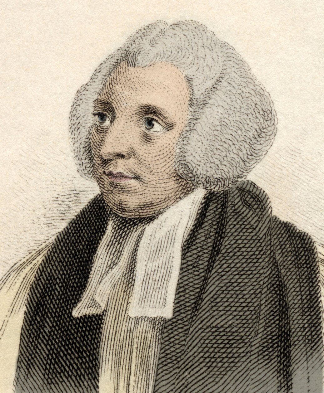 Porträtt av Robert Lowth (1710-1787), engelsk eveque, lingvist och professor i poesi vid Oxford University. Gravyr av 1800-talet. av Unknown artist
