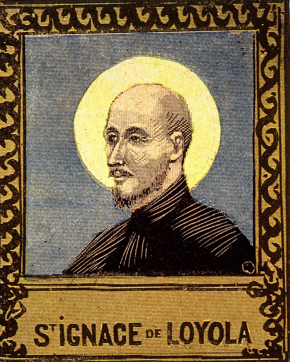 Porträtt av den helige Ignatius av Loyola (1491 - 1556), grundare av Jesu Society. 1800-talet. av Unknown artist