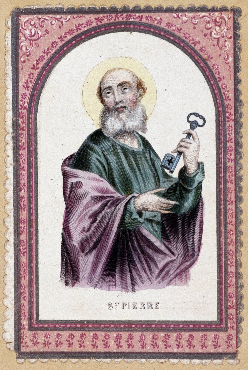 Porträtt av Sankt Peter i nyckeln - 1800-talet av Unknown artist