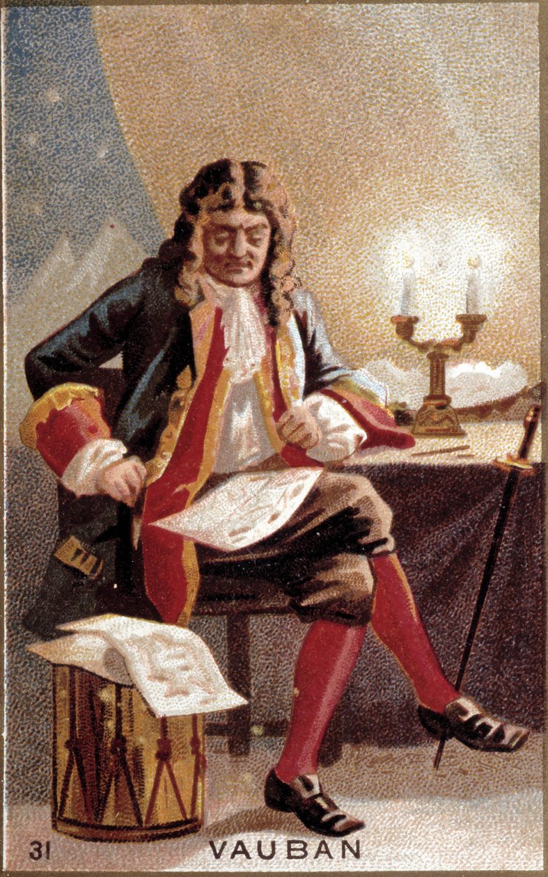 Porträtt av Sébastien Le Prestre de Vauban (1633-1707), marskalk av Frankrike. av Unknown artist