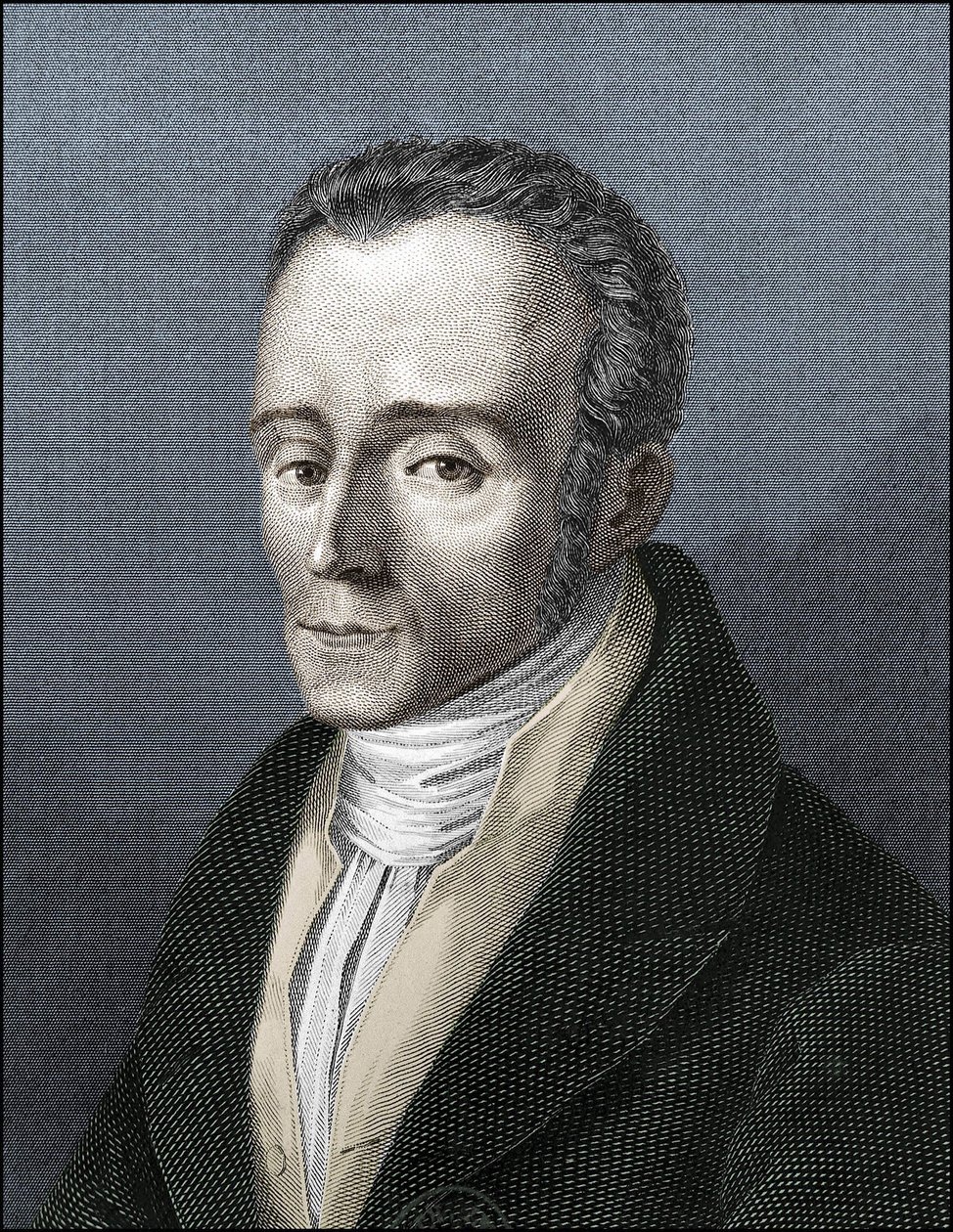 Porträtt av Silvio Pellico, italiensk författare (1789-1854) av Unknown artist