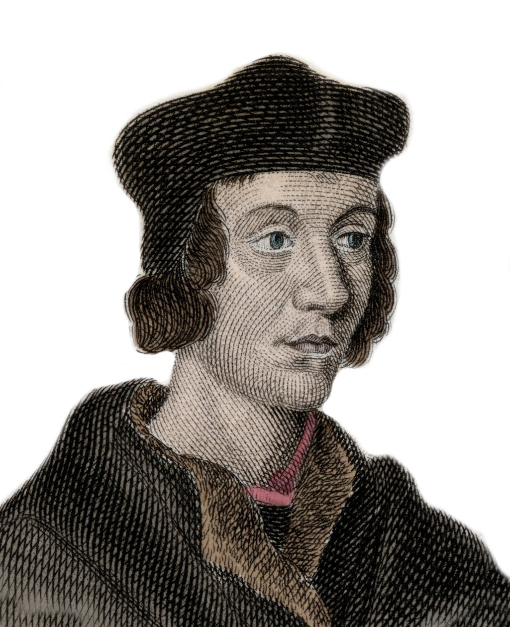 Porträtt av Sir John Fortescue de Salden (cirka 1531-1607), engelsk politiker, finansminister. Gravyr av 1800-talet. av Unknown artist
