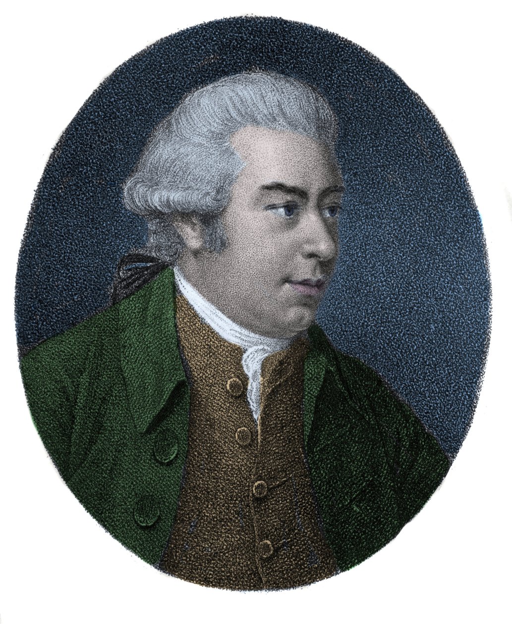 Porträtt av Sir Joseph Banks (1743-1820), engelsk upptäcktsresande och naturforskare. Färgstick av 1800-talet. av Unknown artist