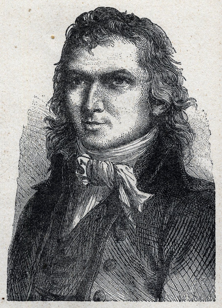 Porträtt av Stanislas Joseph Francois Xavier Rovere (1748-1798), fransk soldat och rojalistdeputerad. av Unknown artist