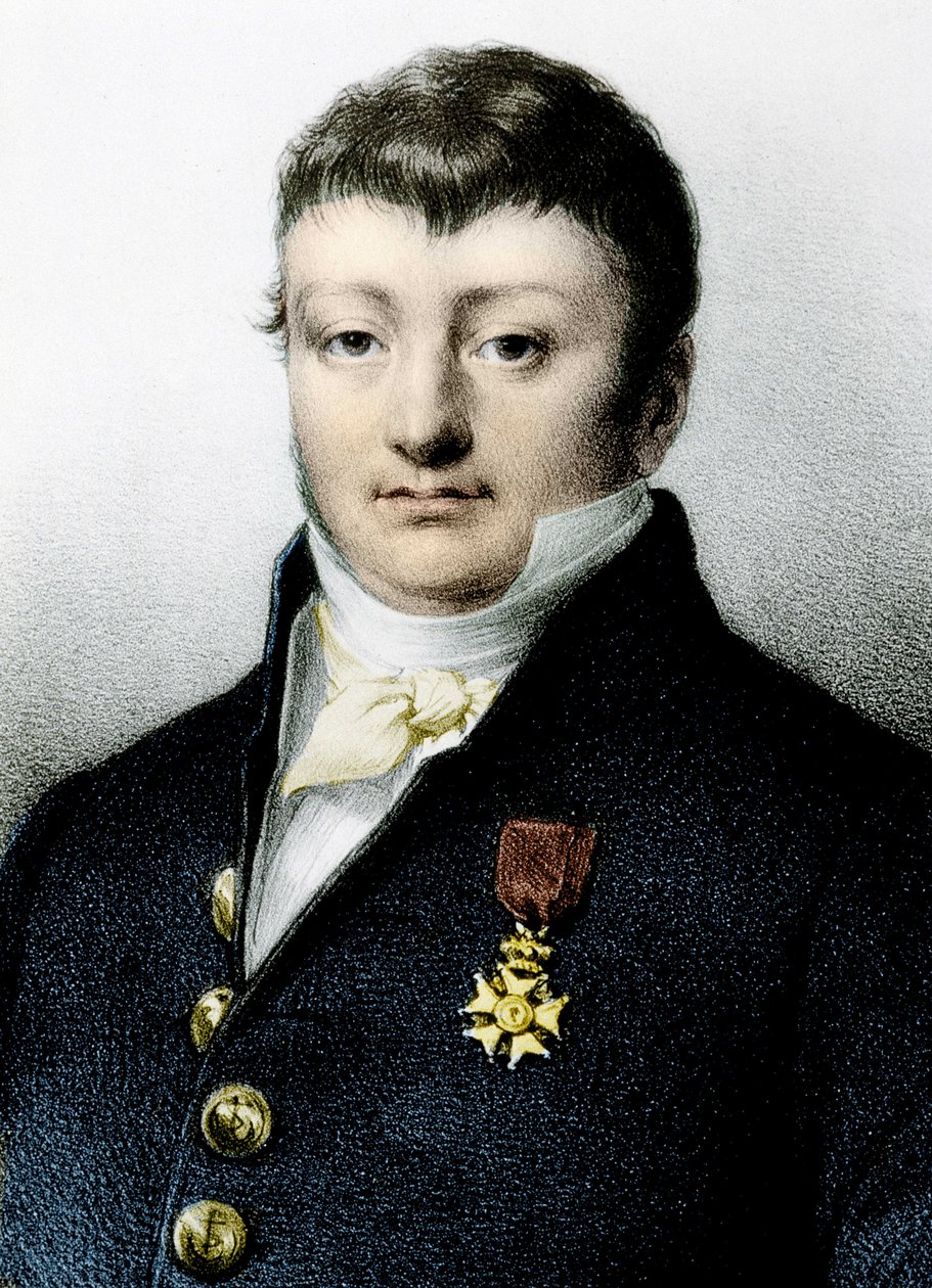 Porträtt av Surcouf - gravyr av Unknown artist